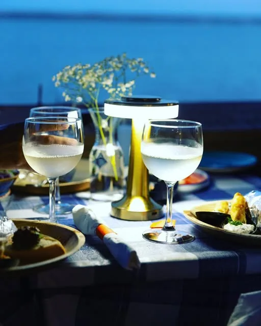 Romantic dinner setting at Mio's Grill & Cafe on Sand Key, Clearwater